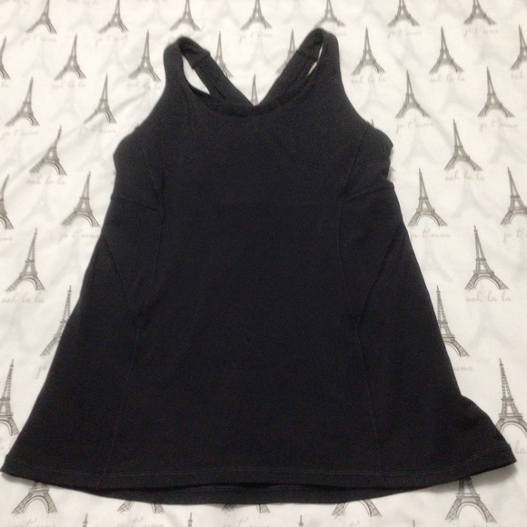 Lululemon Stash N Run Tank  Sz 6 Medium Support For B/C Cup Black - Picture 4 of 11